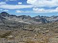 The panorama from the viewpoint below Bishop Pass